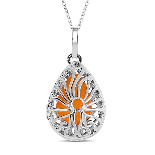 Austauschbarer Edelstein Anh&auml;nger mit Kette, ca, 50cm, ca. 0,01 ct. image number 2