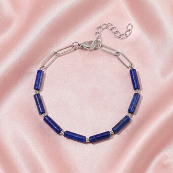 Lapislazuli Armband ca. 20 cm 316L Edelstahl ca. 22.50 ct