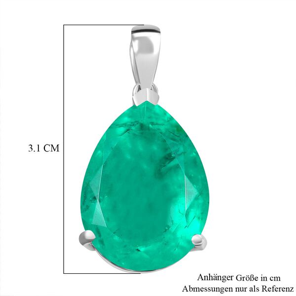 Smaragd Triplett Quarz Anhänger - 20,60 ct. image number 6