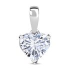 Lab Grown Diamant VS Anhänger 925 Silber rhodiniert ca. 1,02 ct.