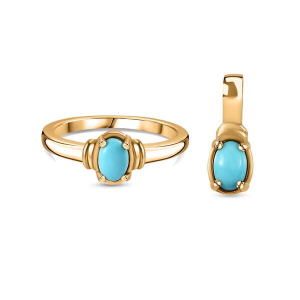 AA Sleeping Beauty T&uuml;rkis Schmuckset- 0,70 ct.