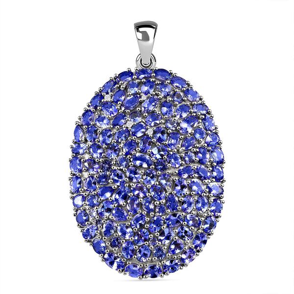 Tansanit Cluster Anh&auml;nger - 16,13 ct.