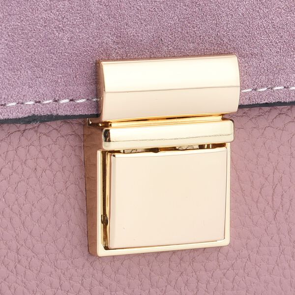 100% Echtleder Clutch mit RFID Schutz, Rosa image number 8