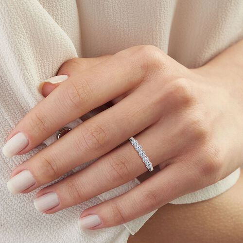 LUXURIANT DIAMOND - Lab Grown Diamant VS-EF SGL zertifiziert Ring  950 Platin (Größe 20.00) ca. 1.50 ct image number 1