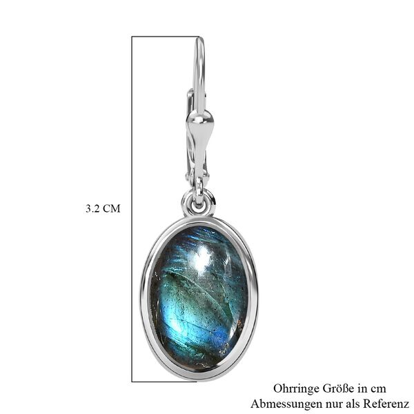 Labradorit Ohrringe - 11,74 ct. image number 6