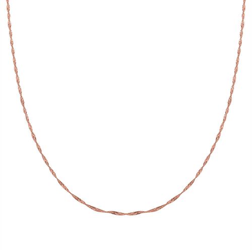 925 Silber rosévergoldetKette ca. 50 cm image number 0