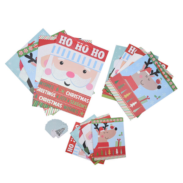 12er-Set Geschenktüten, Weihnachtsmotiv, Größe S (18x10x23 cm), M (32x12x26 cm), und L (31x12x42 cm), Mehrfarbig  image number 5