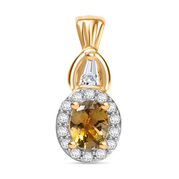 AA Natürliches goldenes Tansanit und Zirkon Schmuckset - 2,88 ct. image number 6