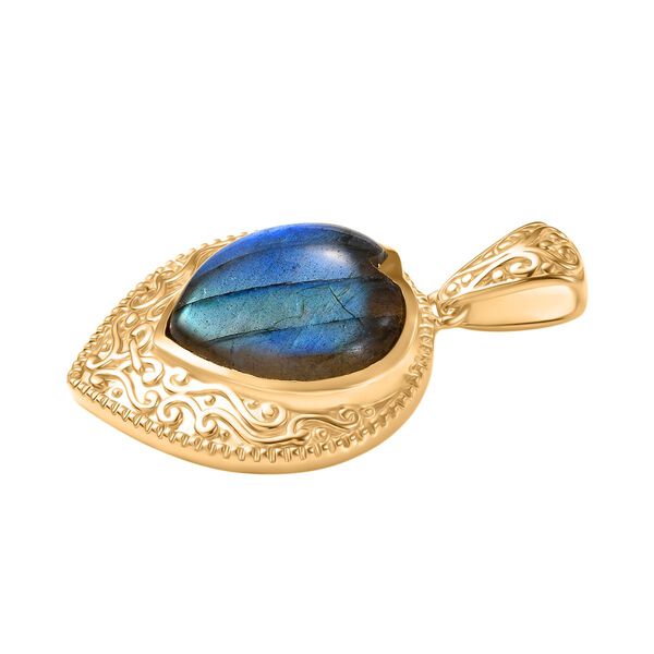 Labradorit Anh&auml;nger Messing Nickelfreies Messing ca. 20,28 ct. image number 4