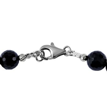 Thai schwarze Spinell Halskette, 45 cm - 300 ct.