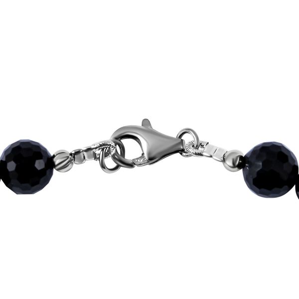 Thai schwarze Spinell Halskette, 45 cm - 300 ct. image number 3