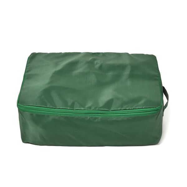 Oxford-erweiterbare Aufbewahrungstasche mit Rei&szlig;verschluss, 51x37x40cm, Gr&uuml;n image number 0