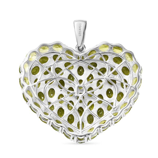 D&rsquo;joy Peridot Anh&auml;nger 925 Silber rhodiniert ca. 12.04 ct image number 5