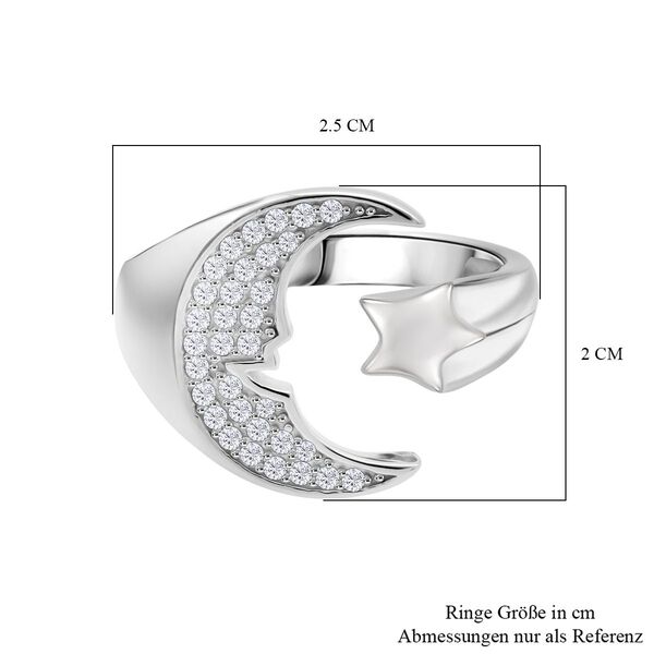 LUSTRO STELLA - Wei&szlig;er Zirkonia Ring 925 Silber rhodiniert (Gr&ouml;&szlig;e 19.00) image number 7