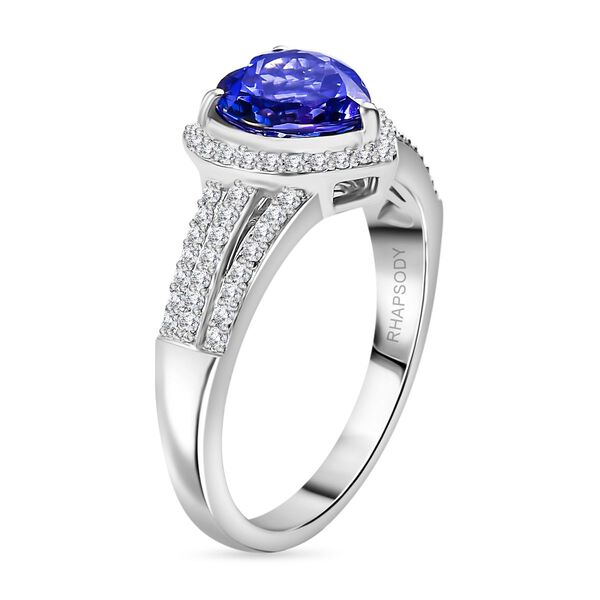 RHAPSODY AAAA Tansanit und VS Diamant Ring in 950 Platin - 2,44 ct. image number 5