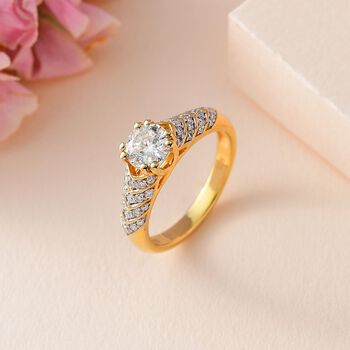 Moissanit Ring - 1,22 ct.