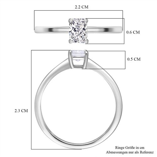 LUXURIANT DIAMOND - Lab Grown Diamant VS Ring 950 Platin (Größe 18.00) ca. 0.52 ct image number 6