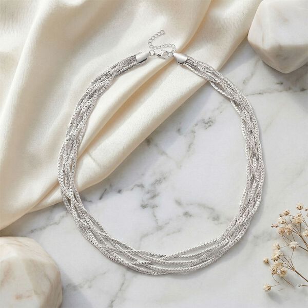 Eisen Halskette ca. 53.25 cm ca. 41,40g image number 1