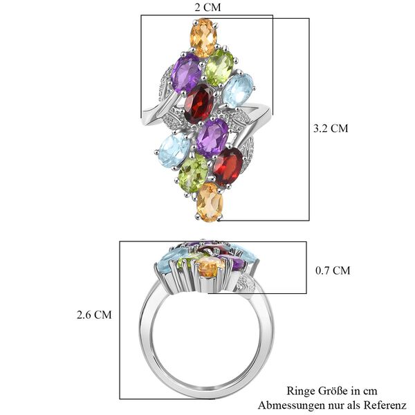 Mehrfarbiger Edelstein-Ring - 5,04 ct. image number 6