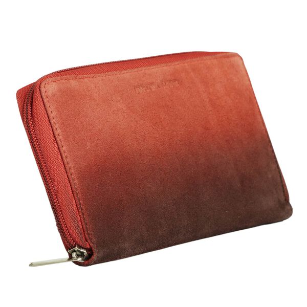 Echtleder Brieftasche mit RFID-Schutz in rot image number 2