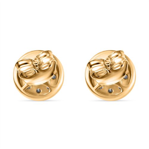LUXURIANT DIAMOND- SI-GH Labor Diamant Ohrringe, 925 Silber Gelbgold Vermeil - 0,50 ct. image number 5
