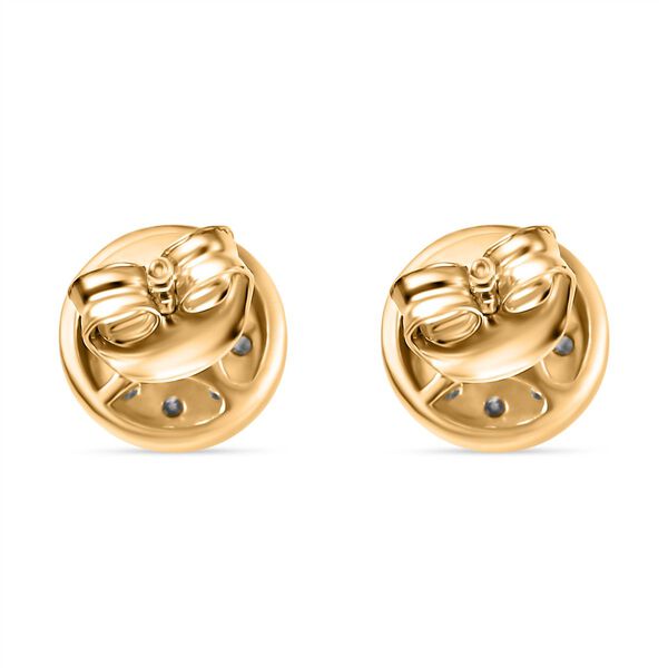 LUXURIANT SI-GH Labor Diamant Ohrringe, 925 Silber Gelbgold Vermeil - 0,50 ct. image number 5