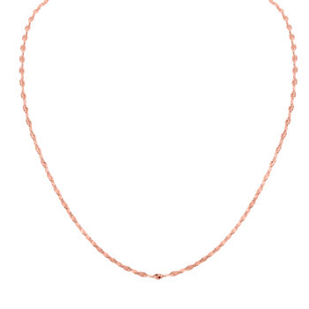 Pyramiden Konfetti-Kette, ca. 45 cm, 925 Silber ros&eacute;vergoldet, ca. 3,10g