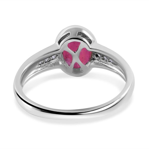 Afrikanischer Rubin und Zirkon-Ring - 1,97 ct. image number 5