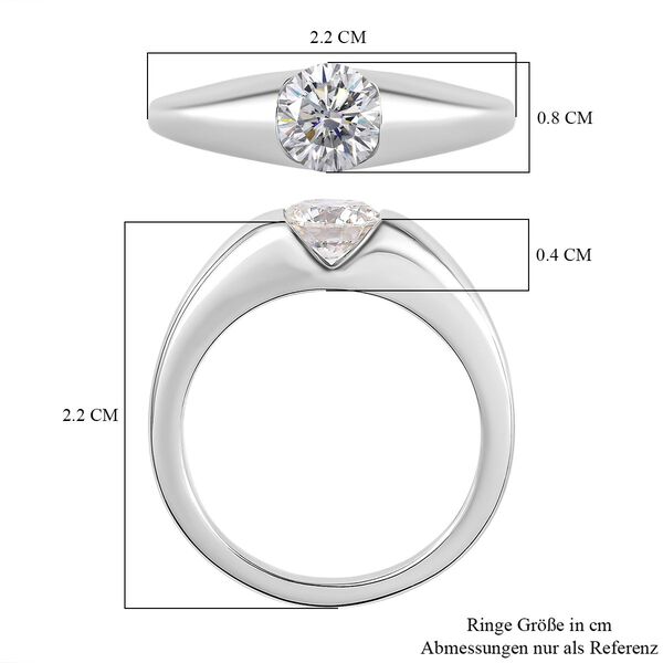 Moissanit Ring, ca. 0,74 ct image number 5