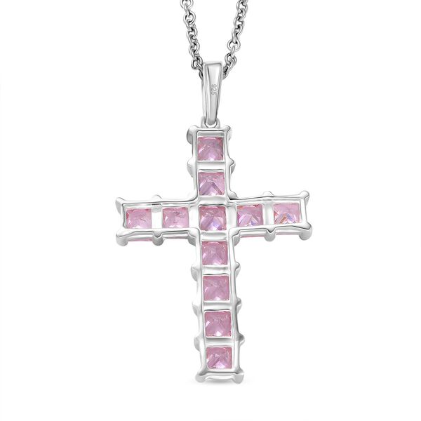 D'Joy Lustro Stella Rosa Zirkonia Schmuckset ca. 50 cm 925 Silber und Edelstahl image number 5