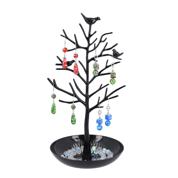 Antiker Vogel Baum Schmuckst&auml;nder, Schwarz image number 2