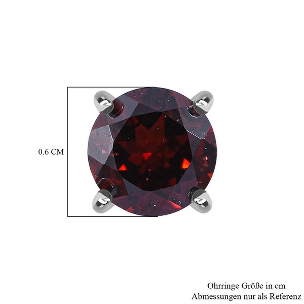 Rote Granat-Ohrringe - 2,14 ct. image number 3