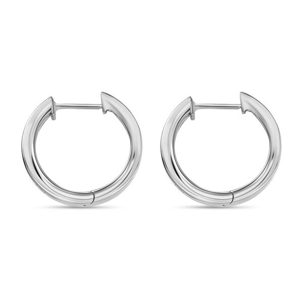 LUXURIANT SI-GH Labor Diamant Creolen, 925 Silber rhodiniert - 0,33 ct. image number 4