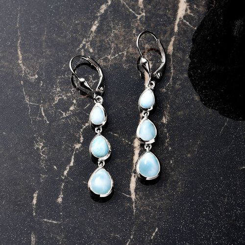 D’joy Larimar Ohrringe 925 Silber rhodiniert ca. 5.89 ct image number 1