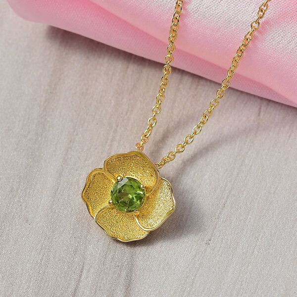 Peridot Schmuckset ca. 1,00 ct. image number 2