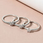 Diamant Ring 925 Silber platiniert  ca. 0,50 ct image number 1