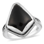 Schwarzer Spinell-Ring, 925 Silber  ca. 6,95 ct image number 3