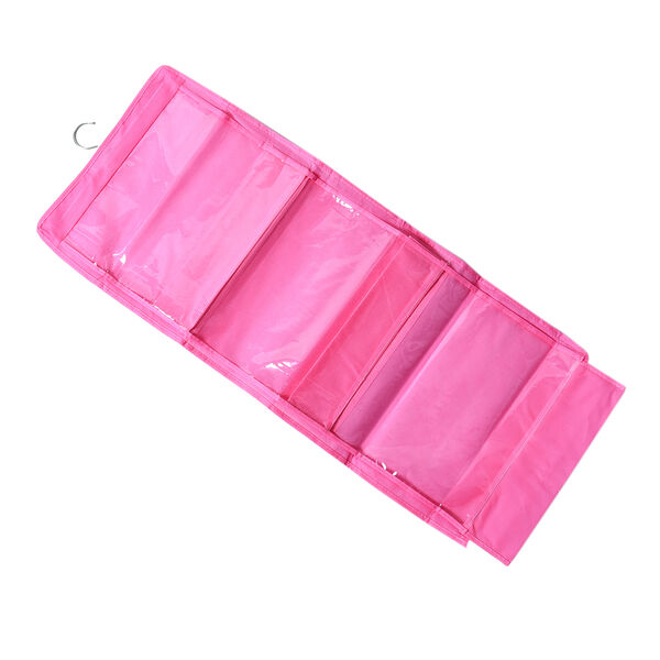 3er-Set hängende Aufbewahrungstasche, Rosa image number 6