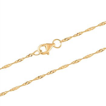 925 Silber vergoldetKette ca. 50 cm