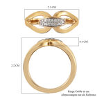 Diamant Ring 925 Silber 585 Vergoldet image number 6