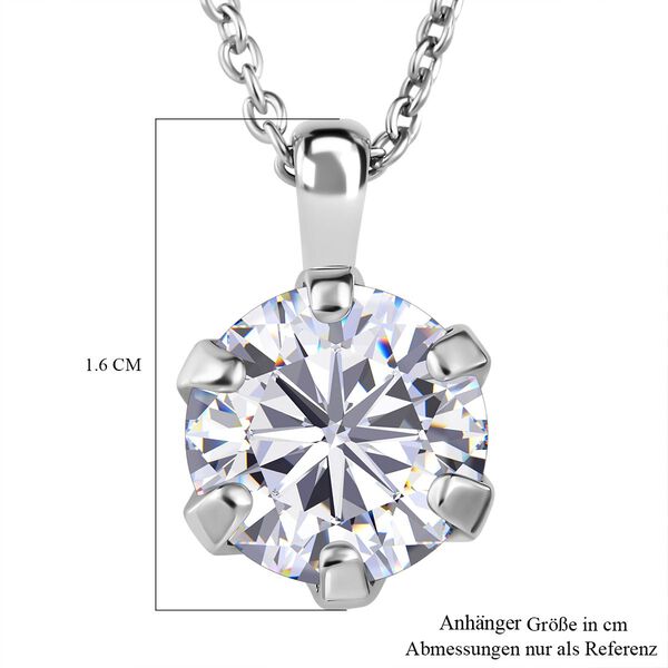 Funkelnde K&ouml;nigin - Moissanit Anh&auml;nger mit Kette - 3,50 ct. image number 7