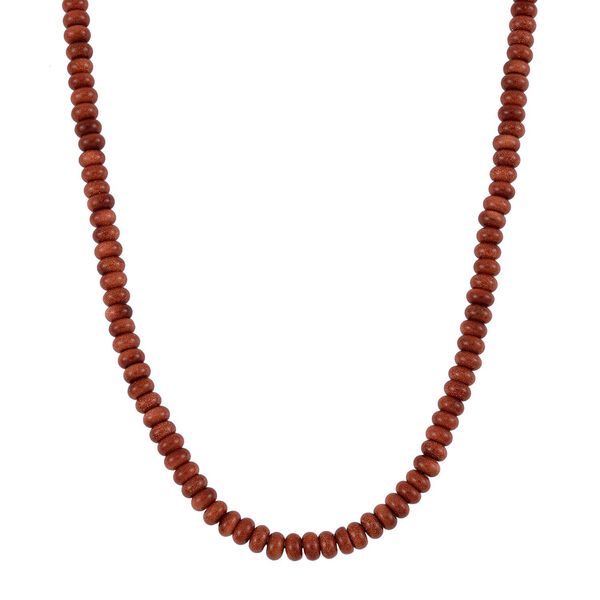 Gold Sandstein Halskette, 45+5cm - 200 ct.