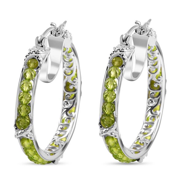 Peridot Creolen - 11,97 ct. image number 4