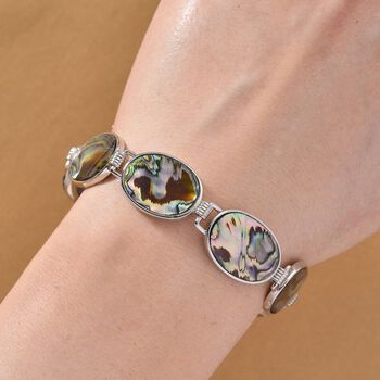 Abalone Muschel Armband ca. 19 cm mit 2.5 cm extender, Reine Legierung