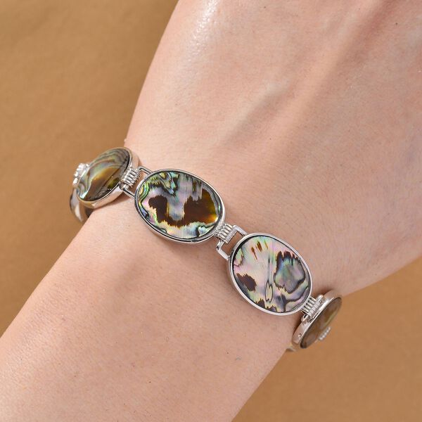 Abalone Muschel Armband ca. 19 cm mit 2.5 cm extender, Reine Legierung image number 2