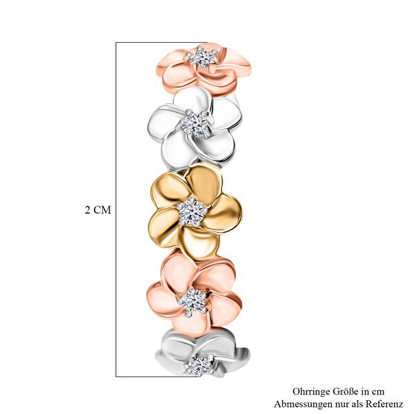 LUXURIANT DIAMOND- dreifarbige SI-GH Labor Diamant Ohrringe und Ring image number 4