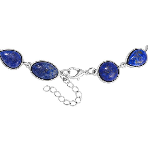 Lapislazuli Halskette ca. 45 cm Legierung Standard ca. 160,00 ct. image number 3