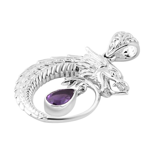Afrikanischer Amethyst Anh&auml;nger, 925 Silber ca. 1.28 ct. image number 3