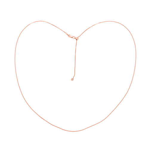 Venezianer-Kette 60cm in rosévergoldetem Silber image number 0