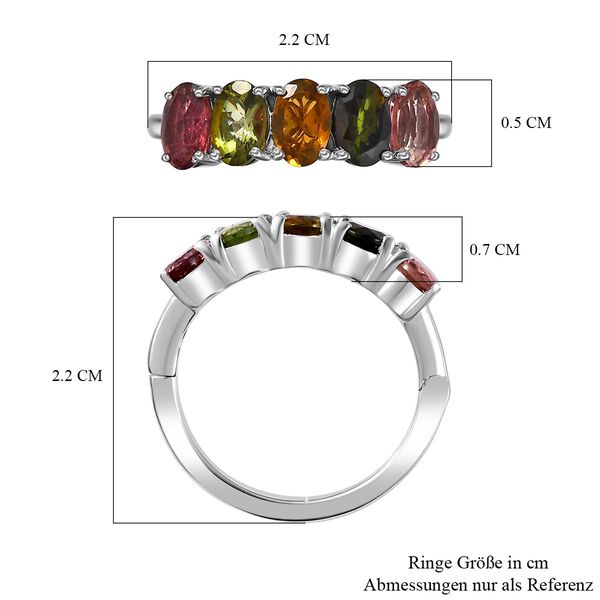 Mehrfarbiger Turmalin-Ring - 2,13 ct. image number 7